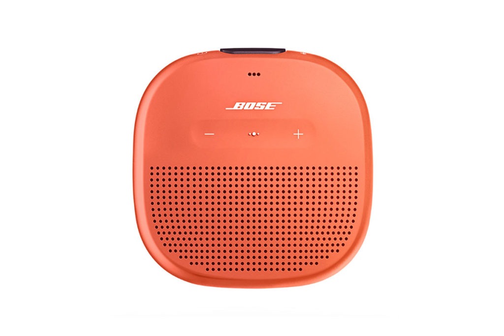 Product Shot of Orange Circular Bose Speaker