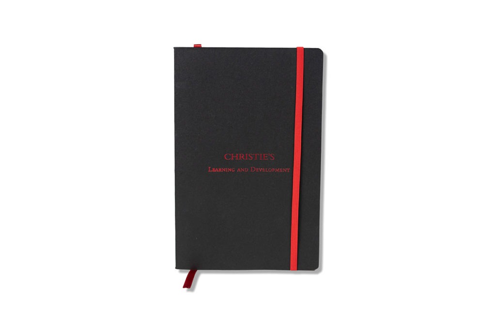 CHRISTIES-JOURNAL Product Shot of a Black Christies Journal