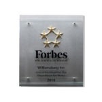 Product Shot of Forbes Travel Guide Plaque