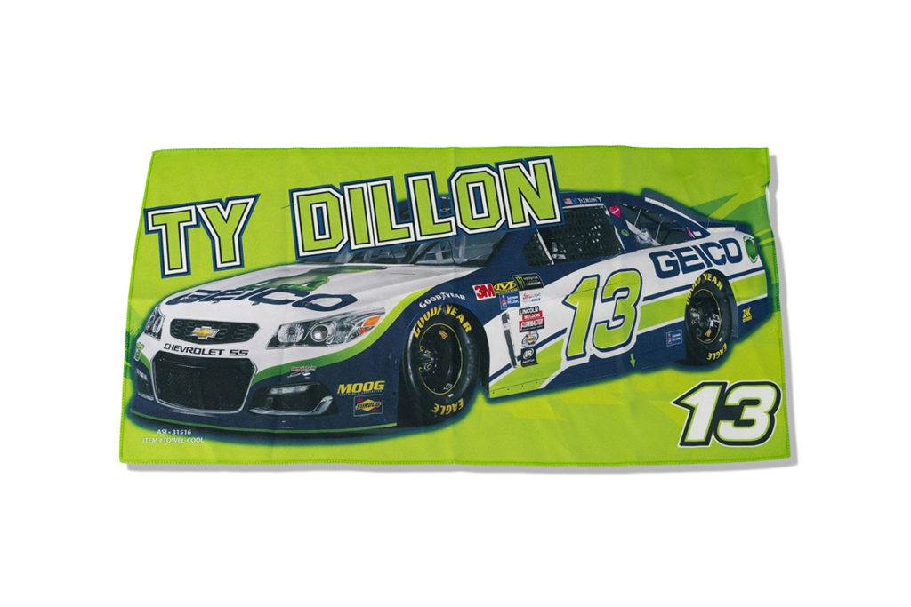 Product Shot of a Geico Race Flag for Ty Dillon