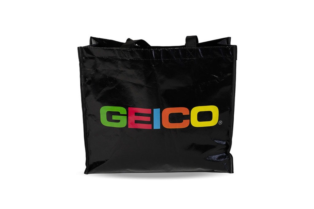Product Shot of a Geico Totebag