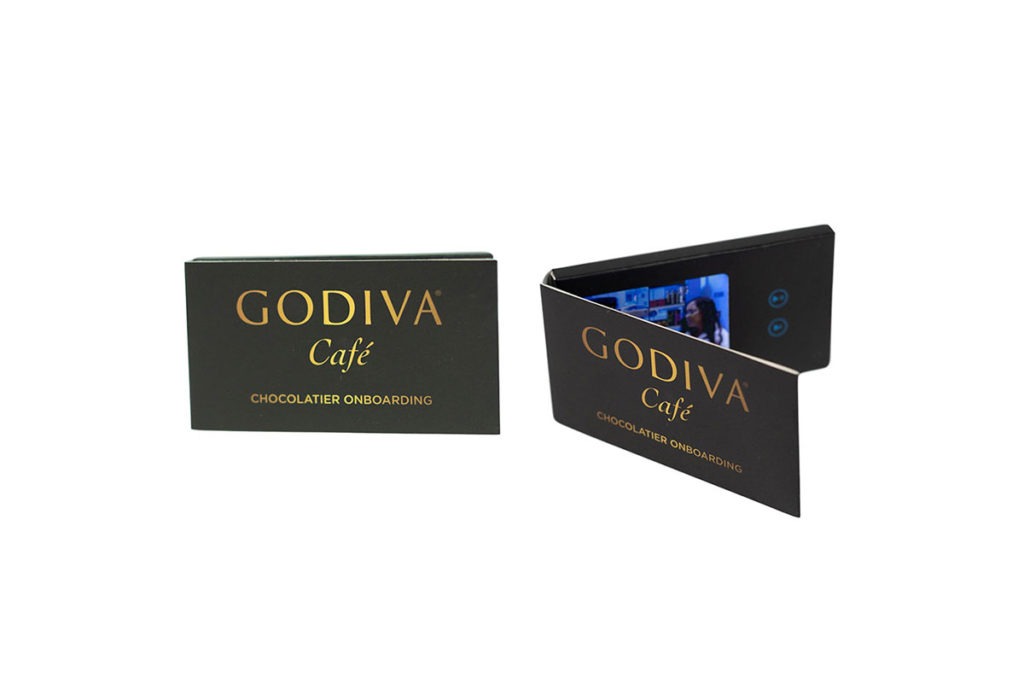 Product Shot of a Godiva Cafe Videobook