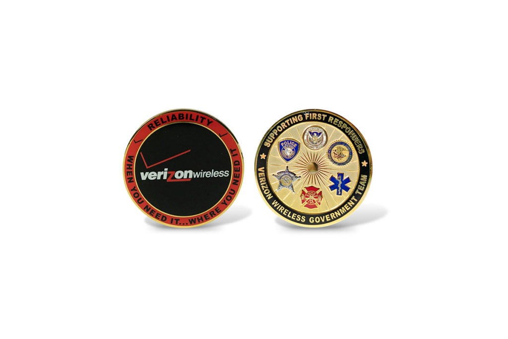 VERIZON-COIN Product Shot of a Verizon Coin